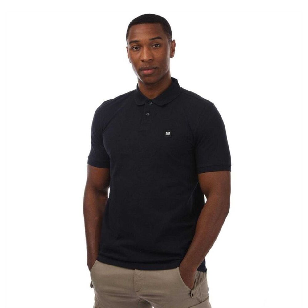 Weekend Offender Mens Barnum Cotton Polo Shirt / Navy